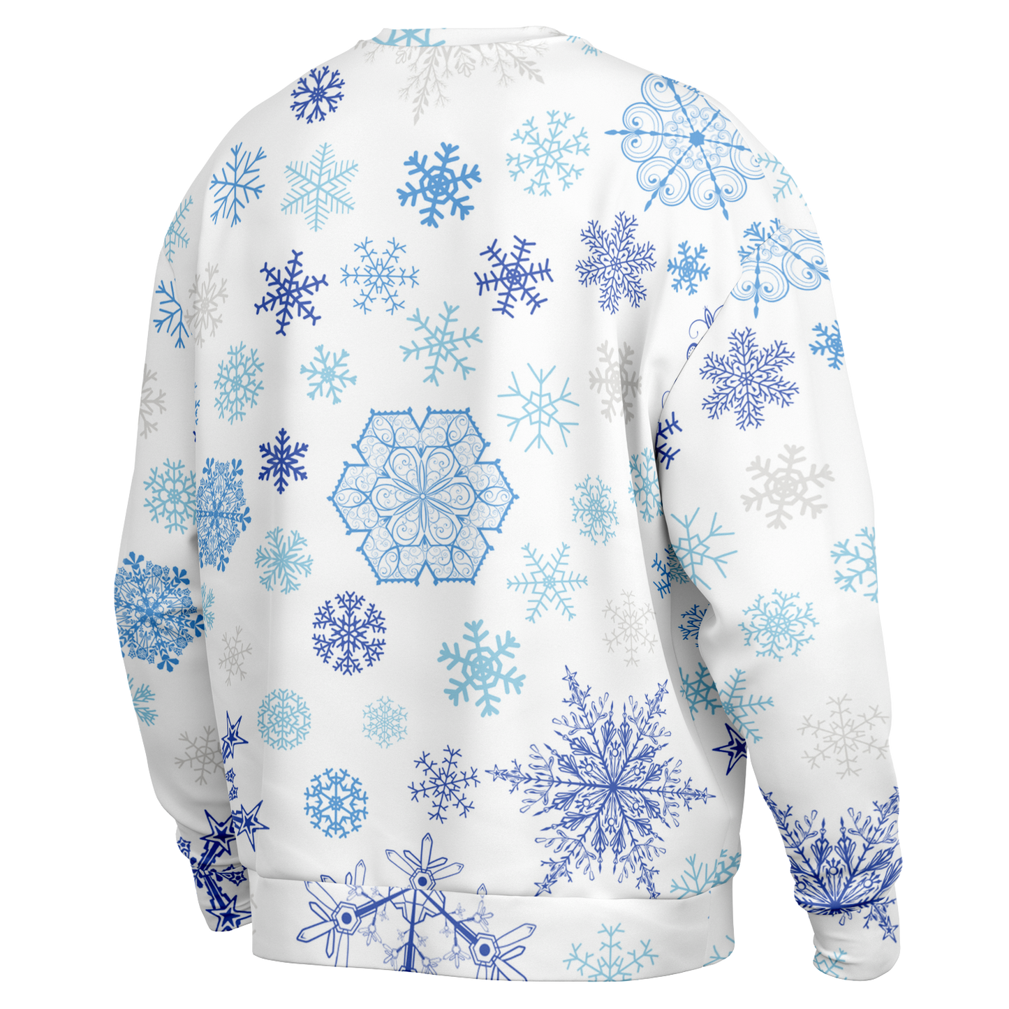 White Snowfall Christmas Heavyweight Oversized Sweatshirt