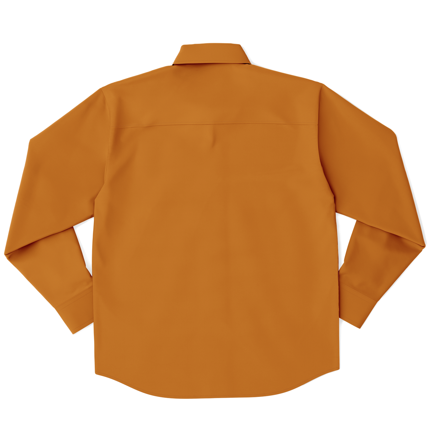 Orange Long Sleeve Button Down Shirt