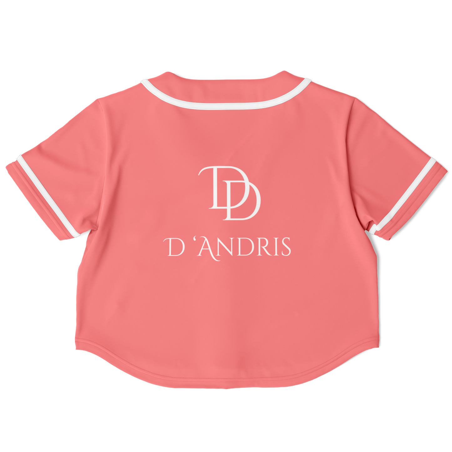 Salmon Cropped Baseball Jersey