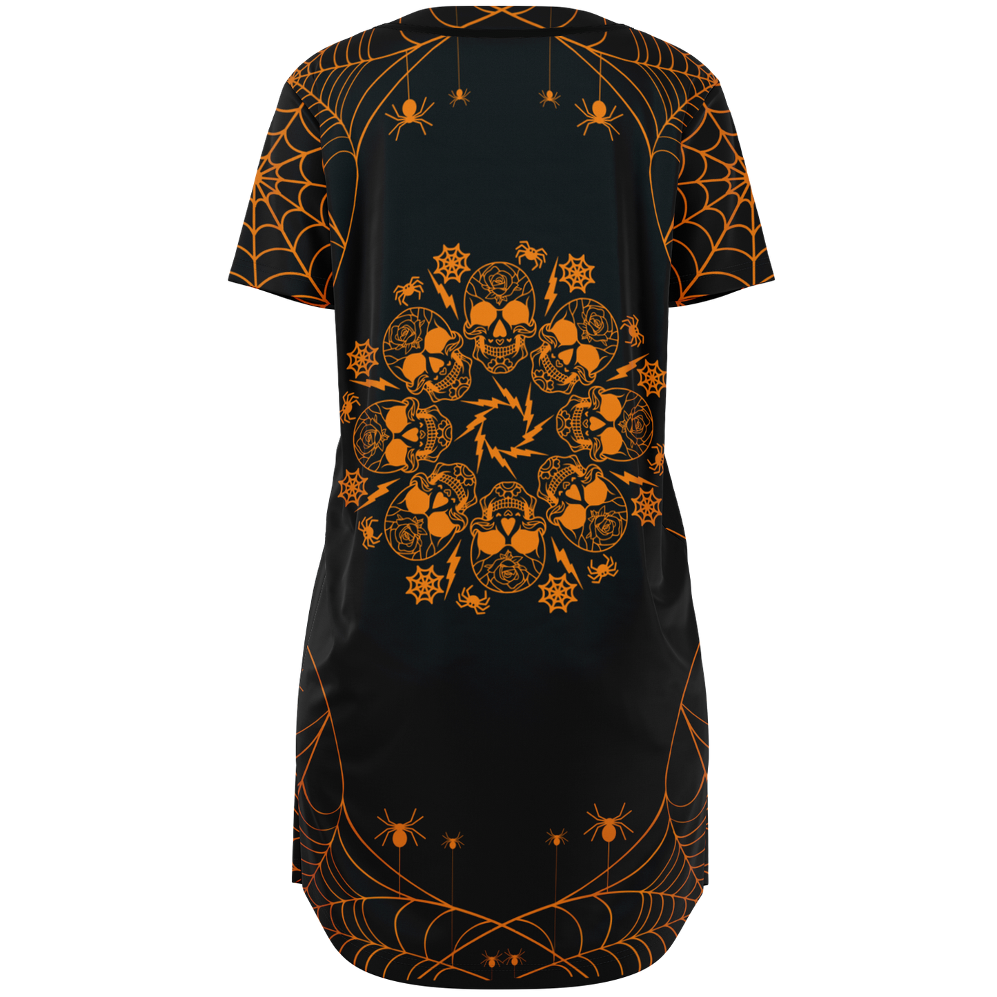 Halloween Web Baseball Jersey Dress