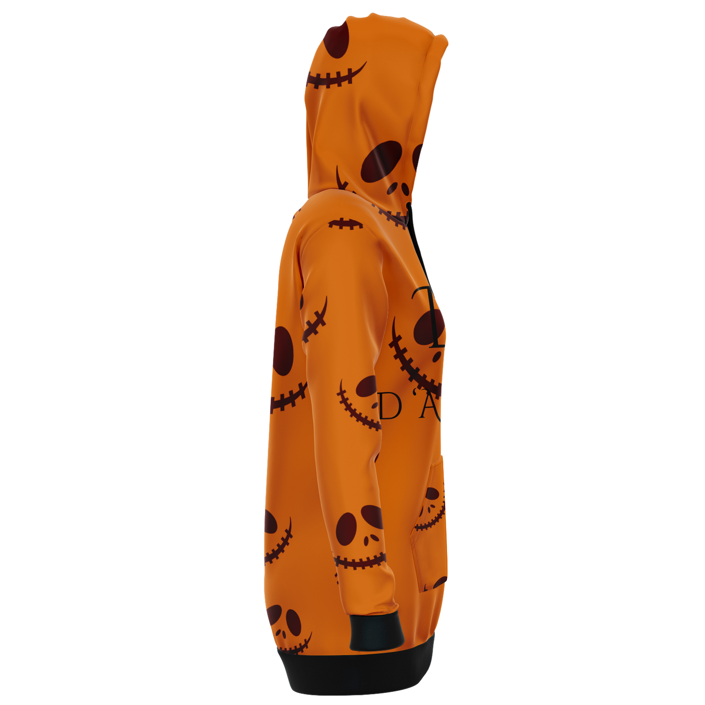 Halloween Jack's Smile Longline Hoodie