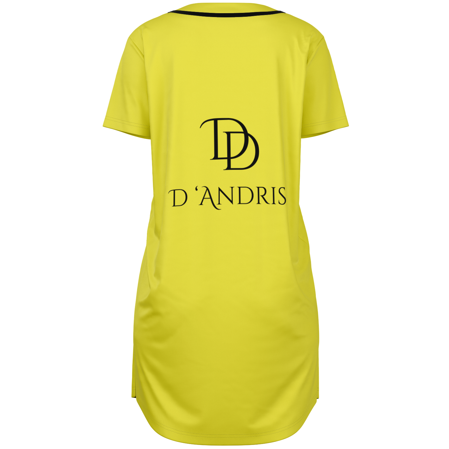 Yellow Baseball Jersey Dress