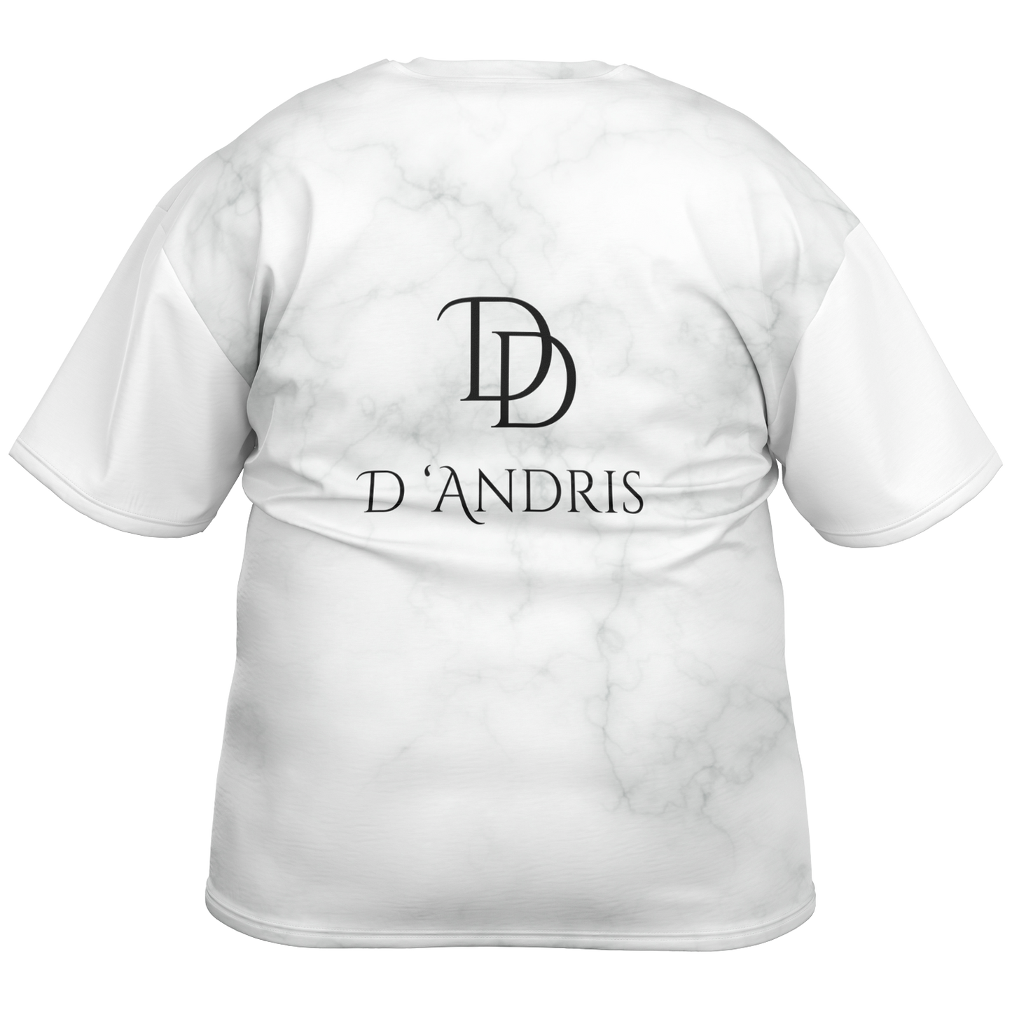 White Marble Plus-size T-Shirt
