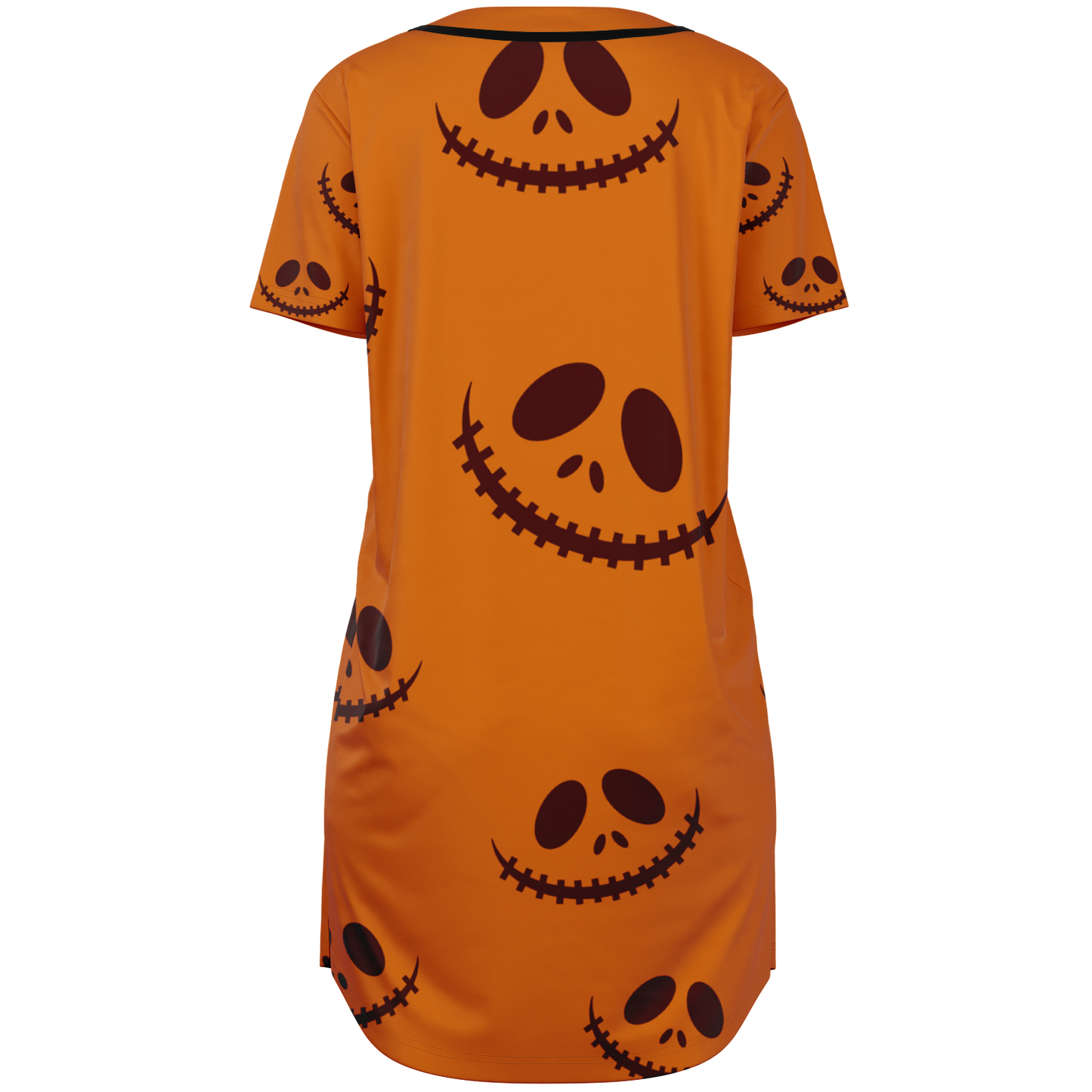 Halloween Jack's Smile Baseball Jersey Dress