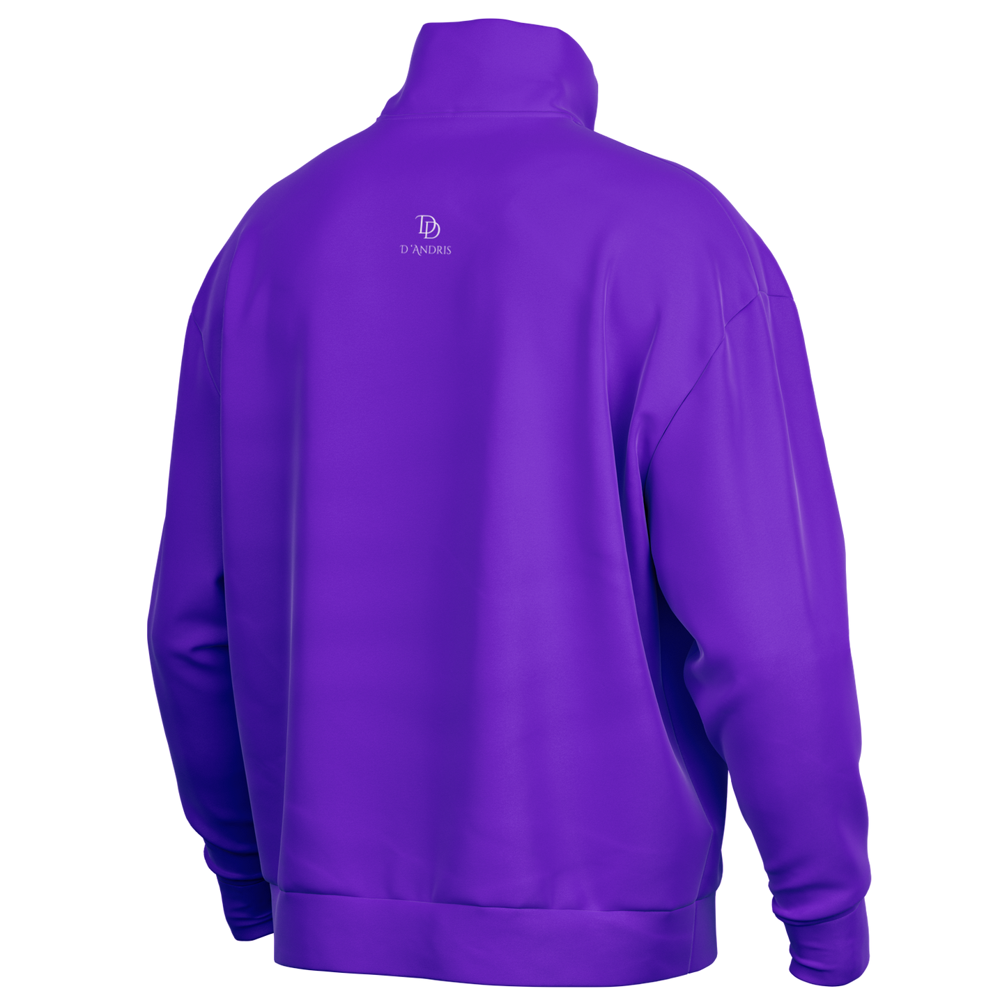 Purple Heavyweight Over-sized Quarter Zip Sweatshirt
