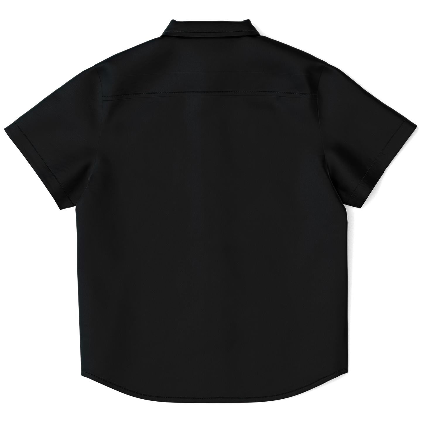 Black Kids/Youth Short Sleeve Button Down Shirt
