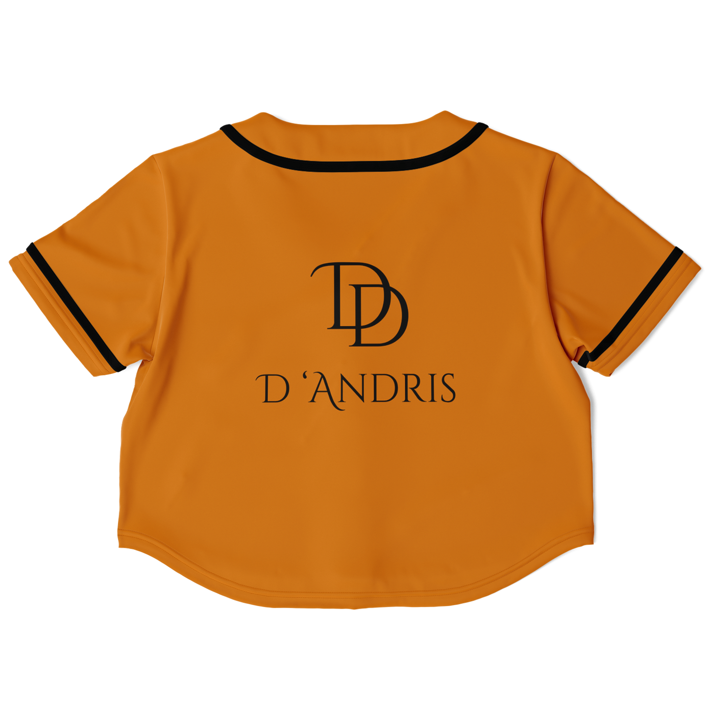 Orange Cropped Baseball Jersey