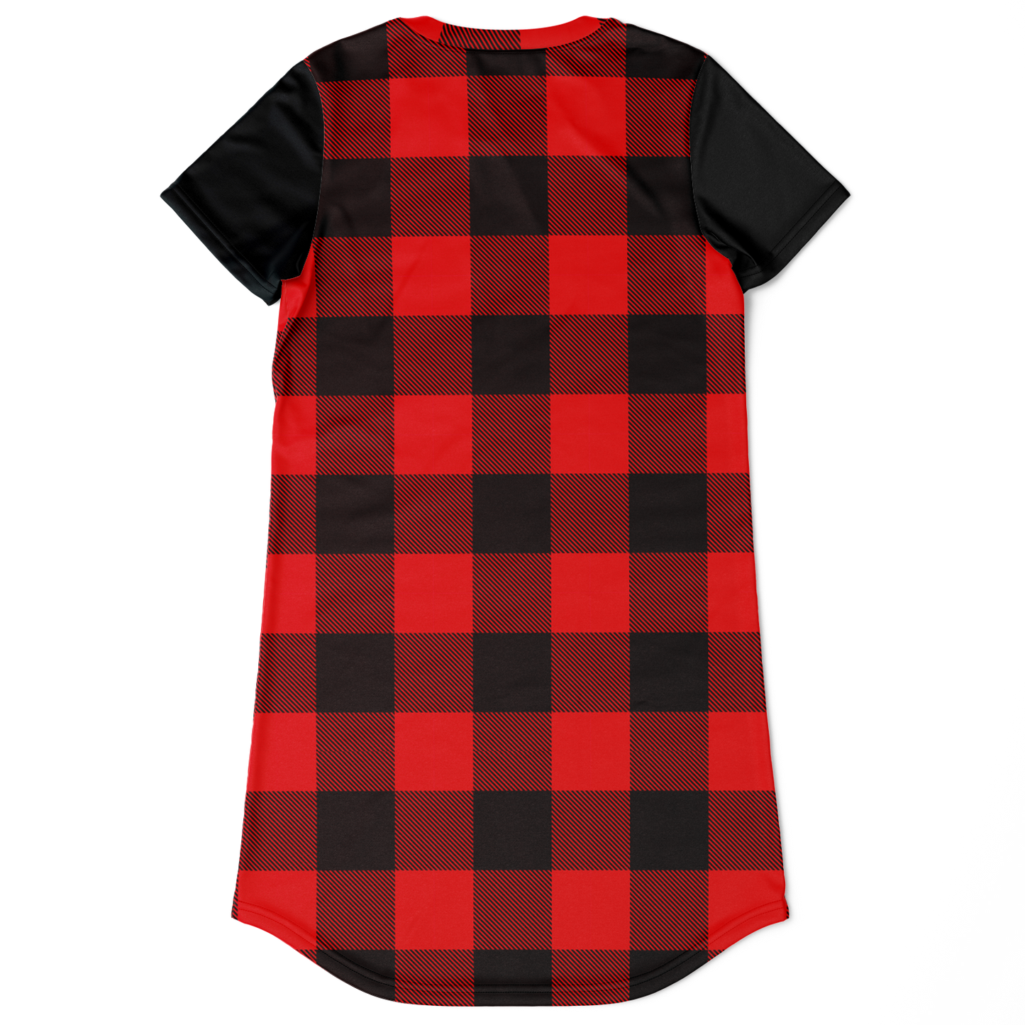 Plaid T-Shirt Dress