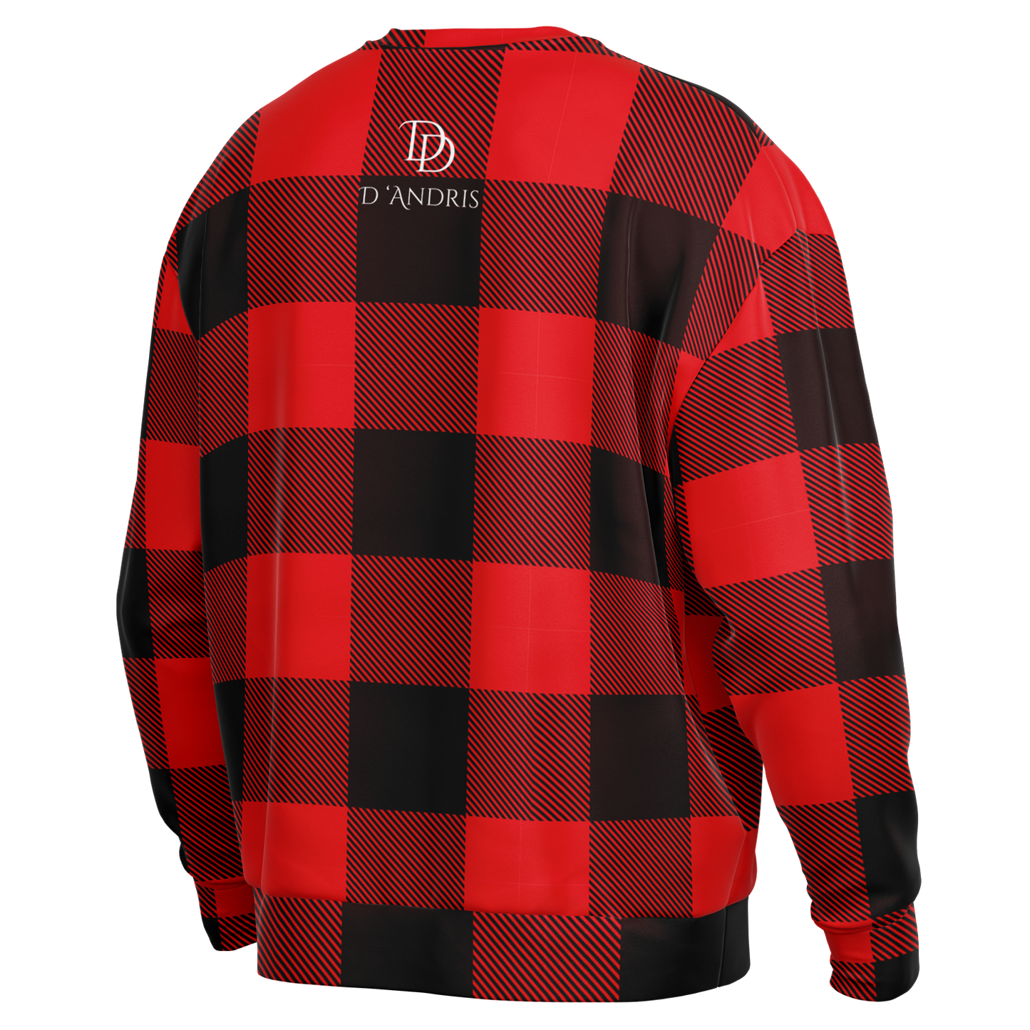 Plaid Heavyweight Over-sized Sweatshirt