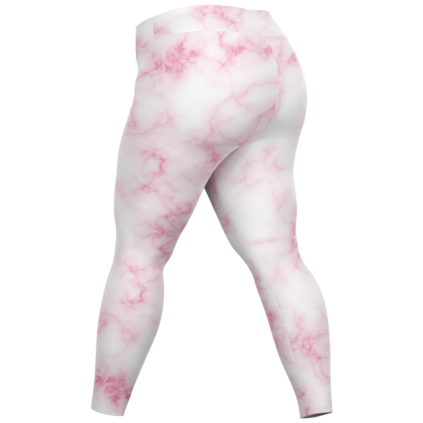 Pink Marble Plus-Size Legging
