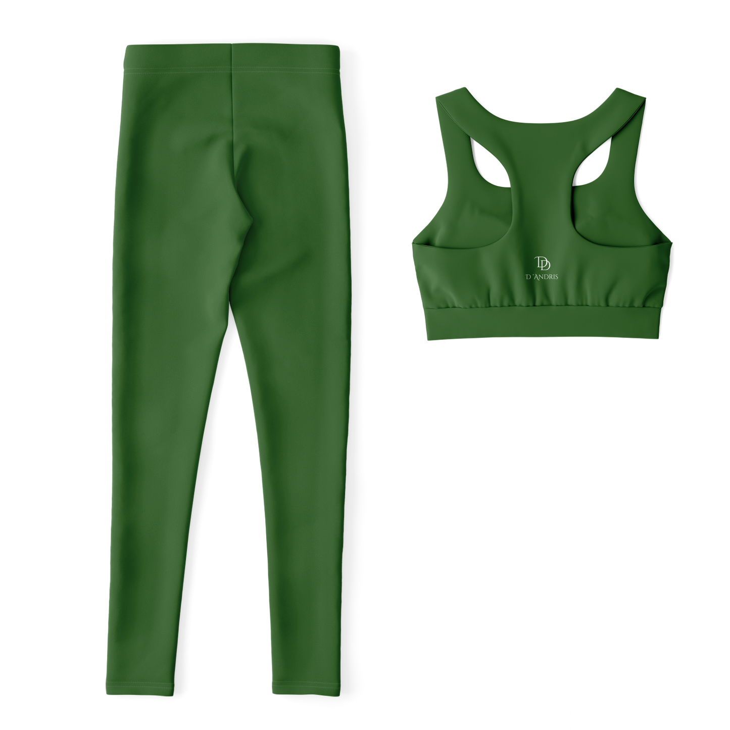 Green Padded Sports Bra & Leggings