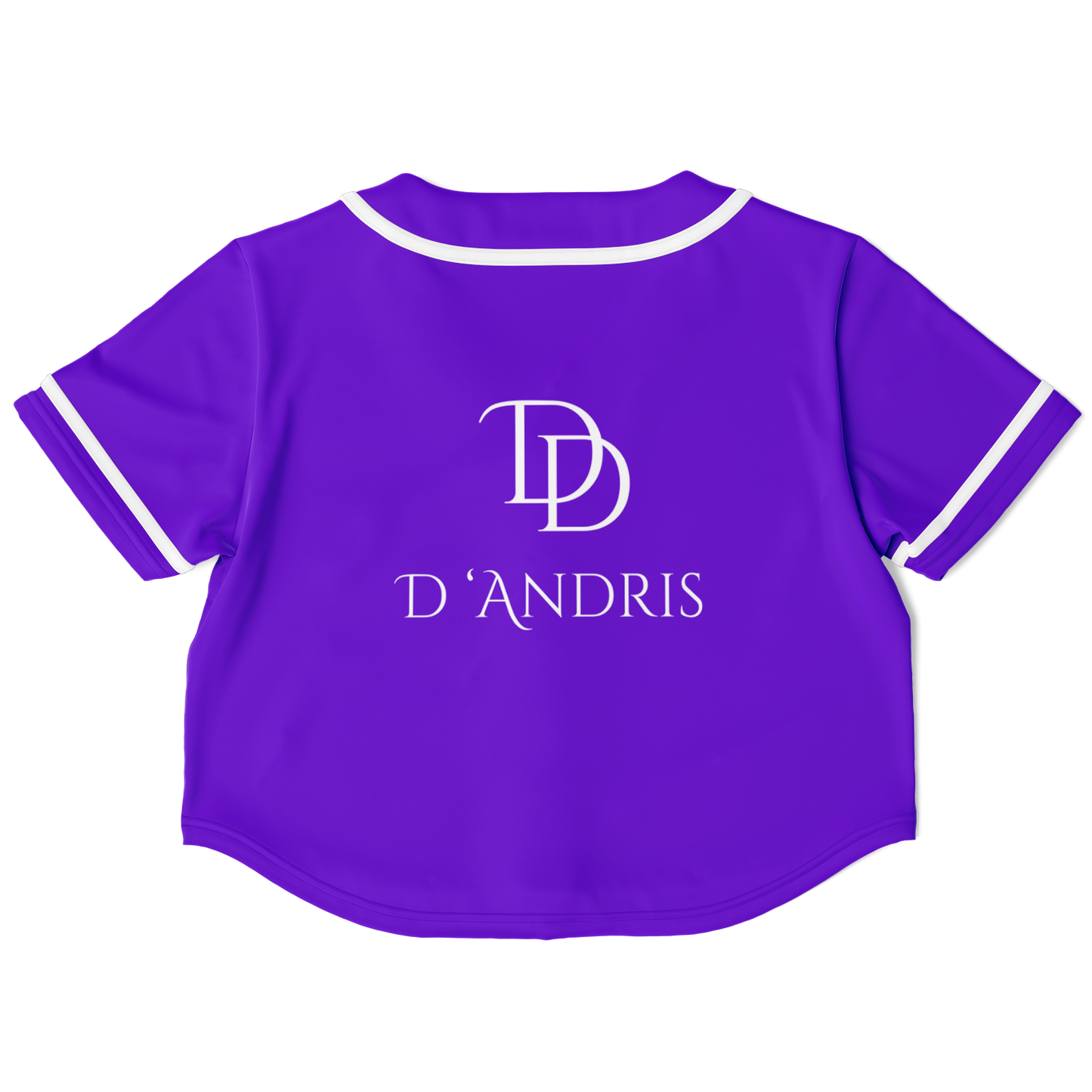 Purple Cropped Baseball Jersey