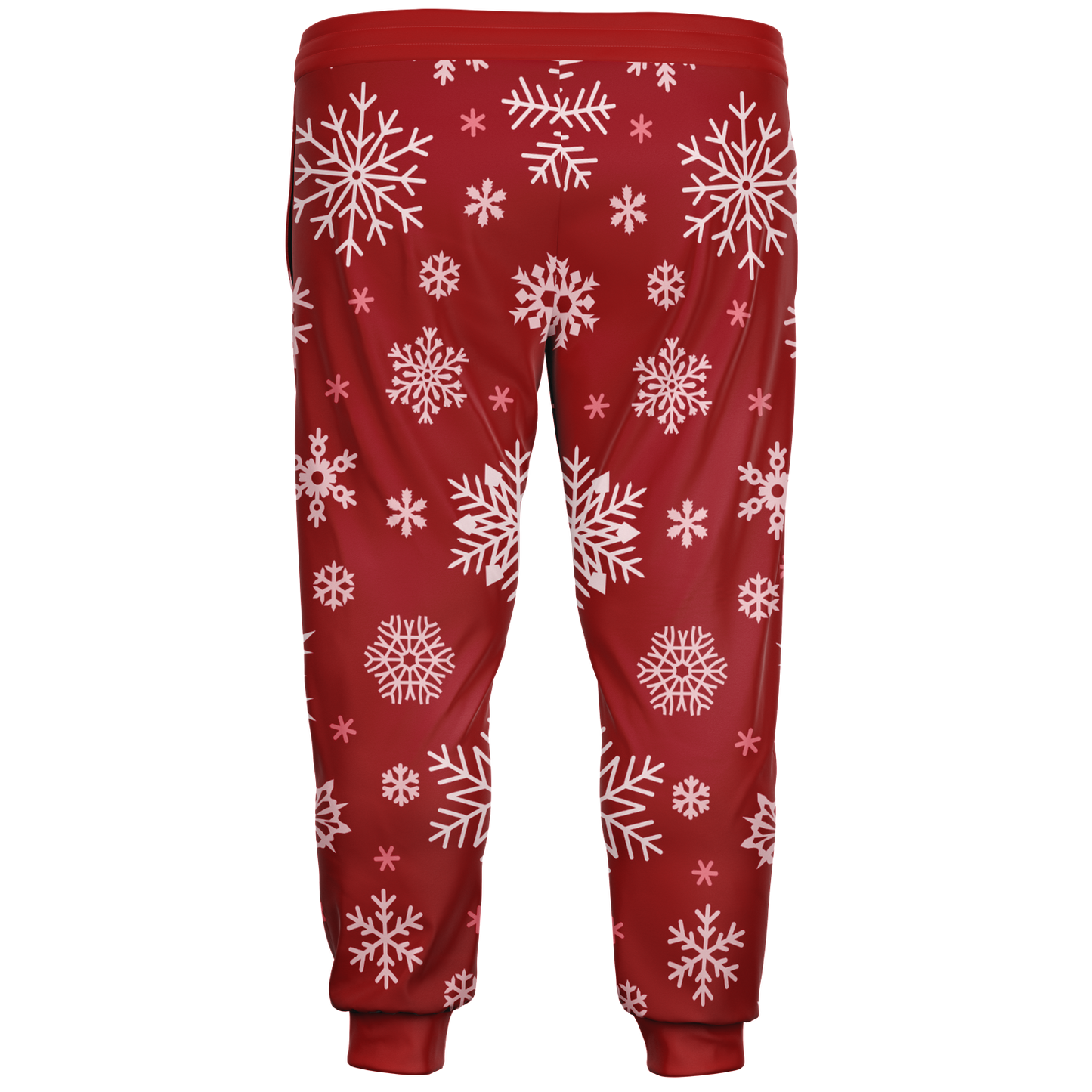 Red Snowfall Christmas Plus-size Jogger