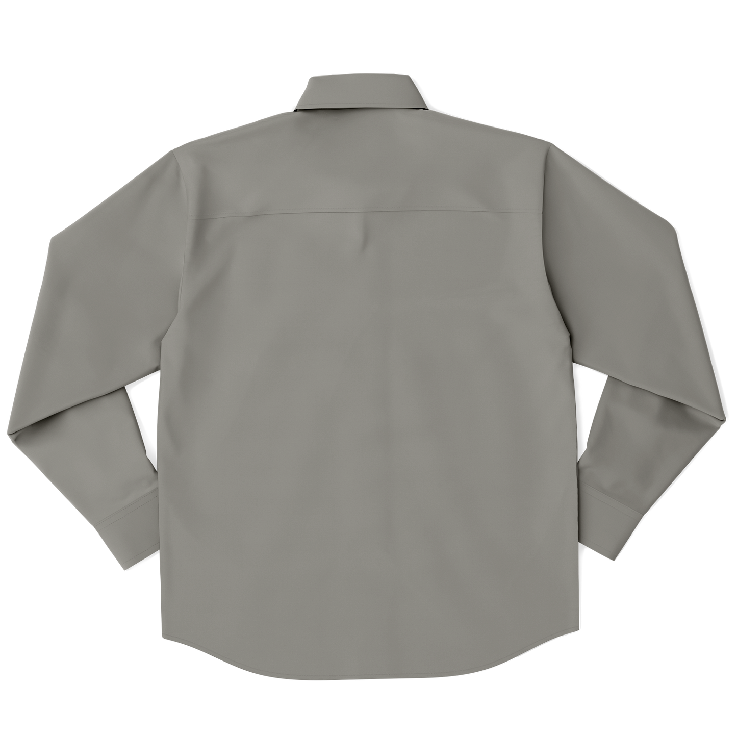 Gray Long Sleeve Button Down Shirt