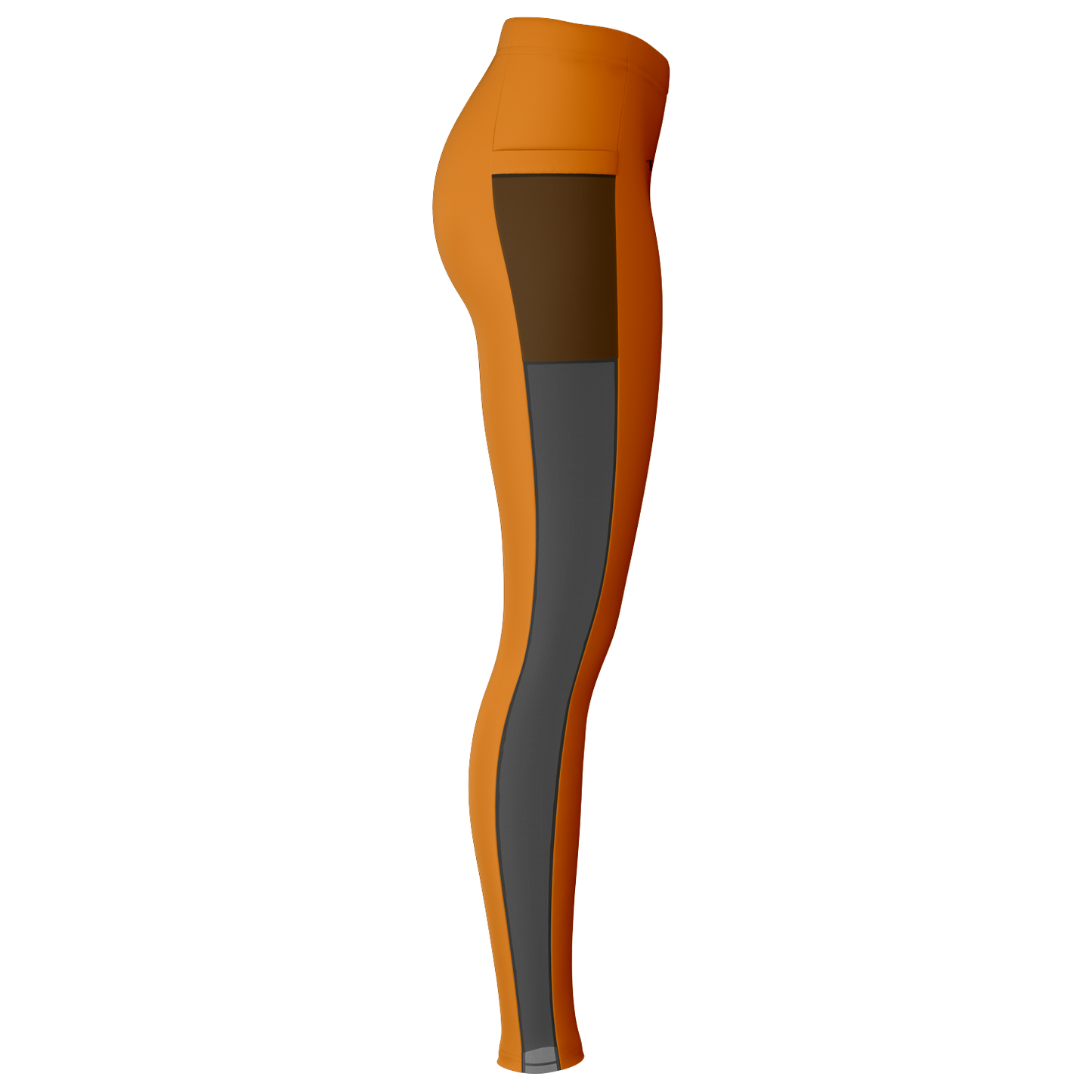 Orange Mesh Pocket Legging
