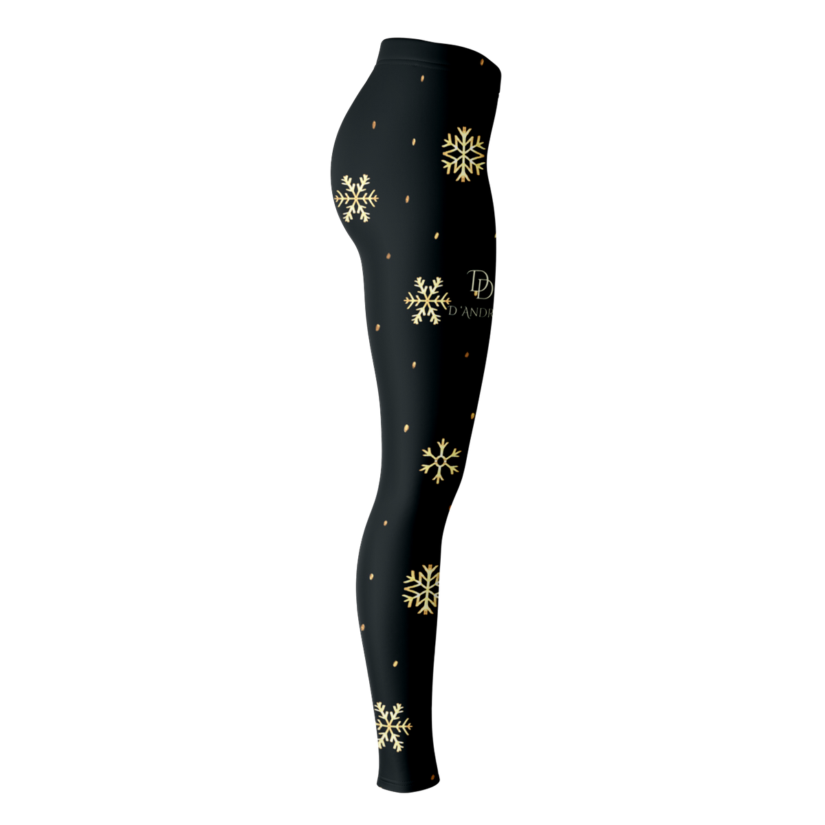 Black & Gold Christmas Leggings