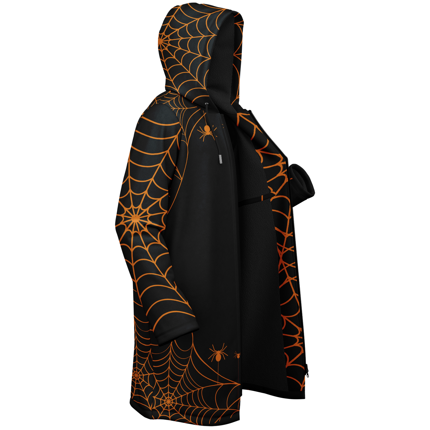 Halloween Web Zipper Cloak
