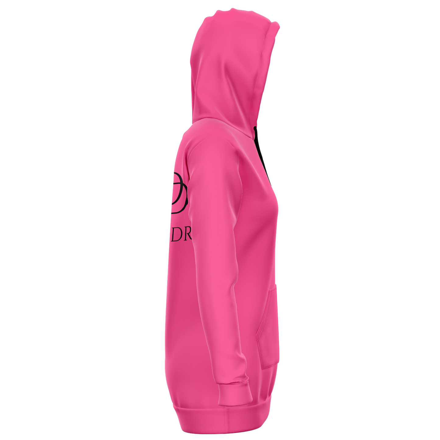 Pink Longline Hoodie