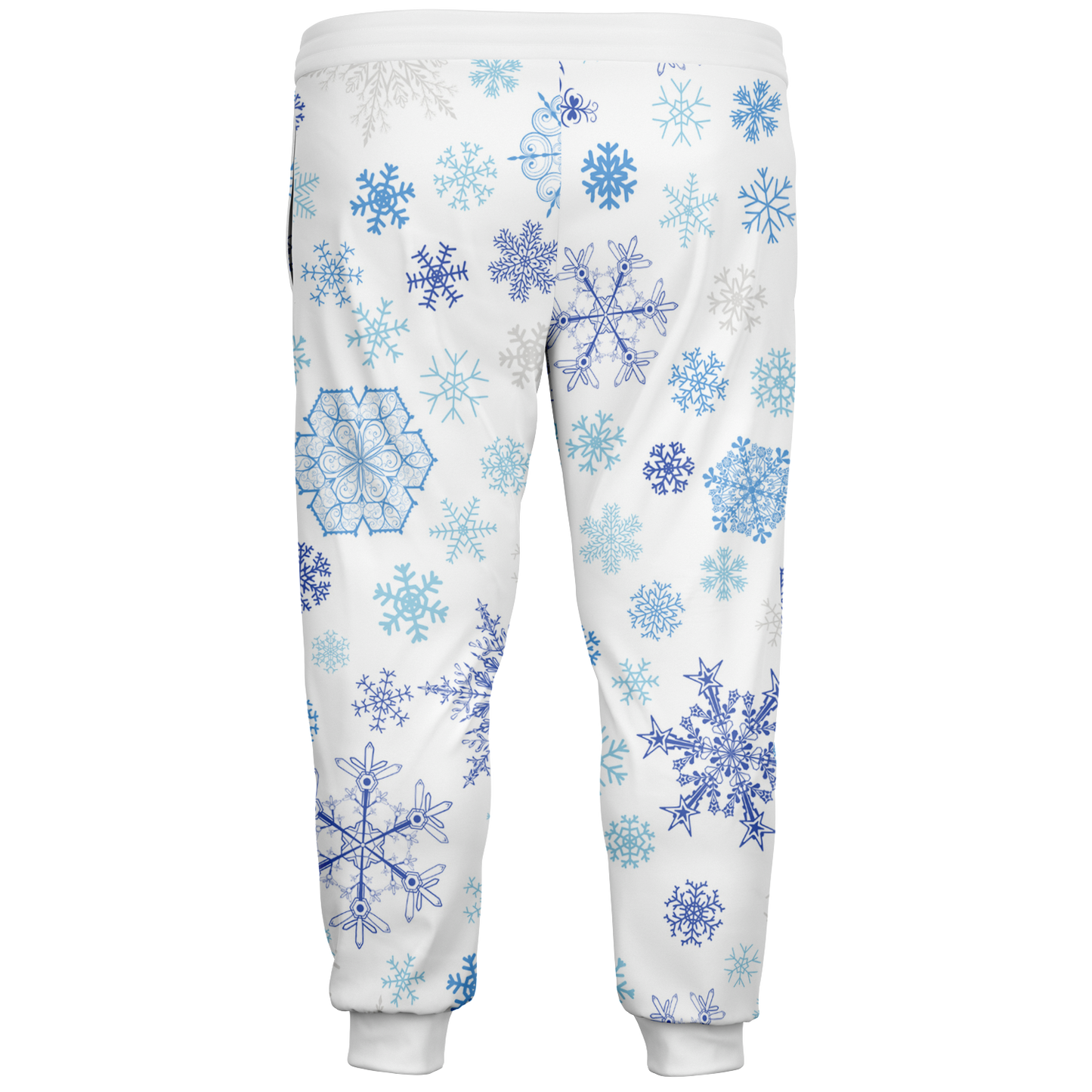 White Snowfall Christmas Plus-size Jogger