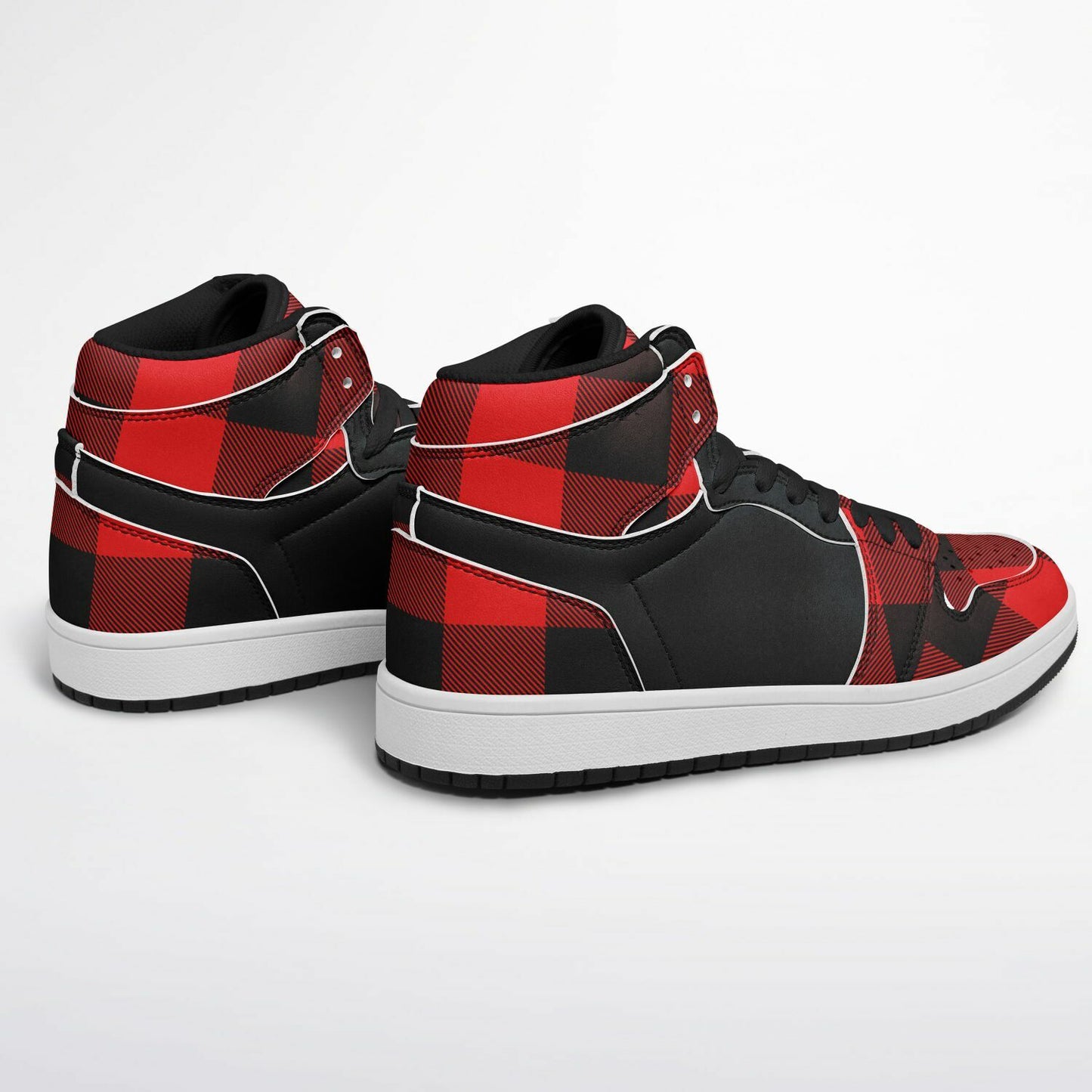 Plaid High Top Shoes