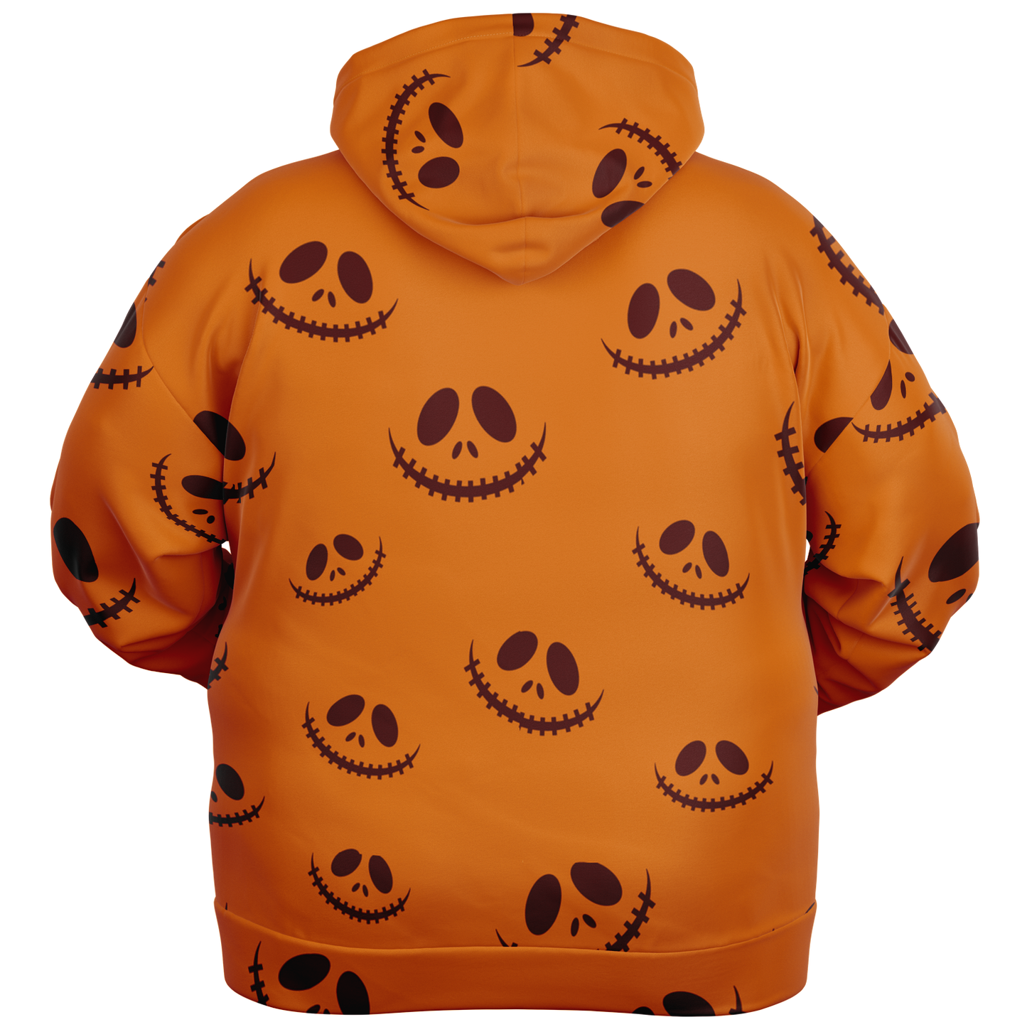 Halloween Jack's Smile Plus-size Zip-up Hoodie