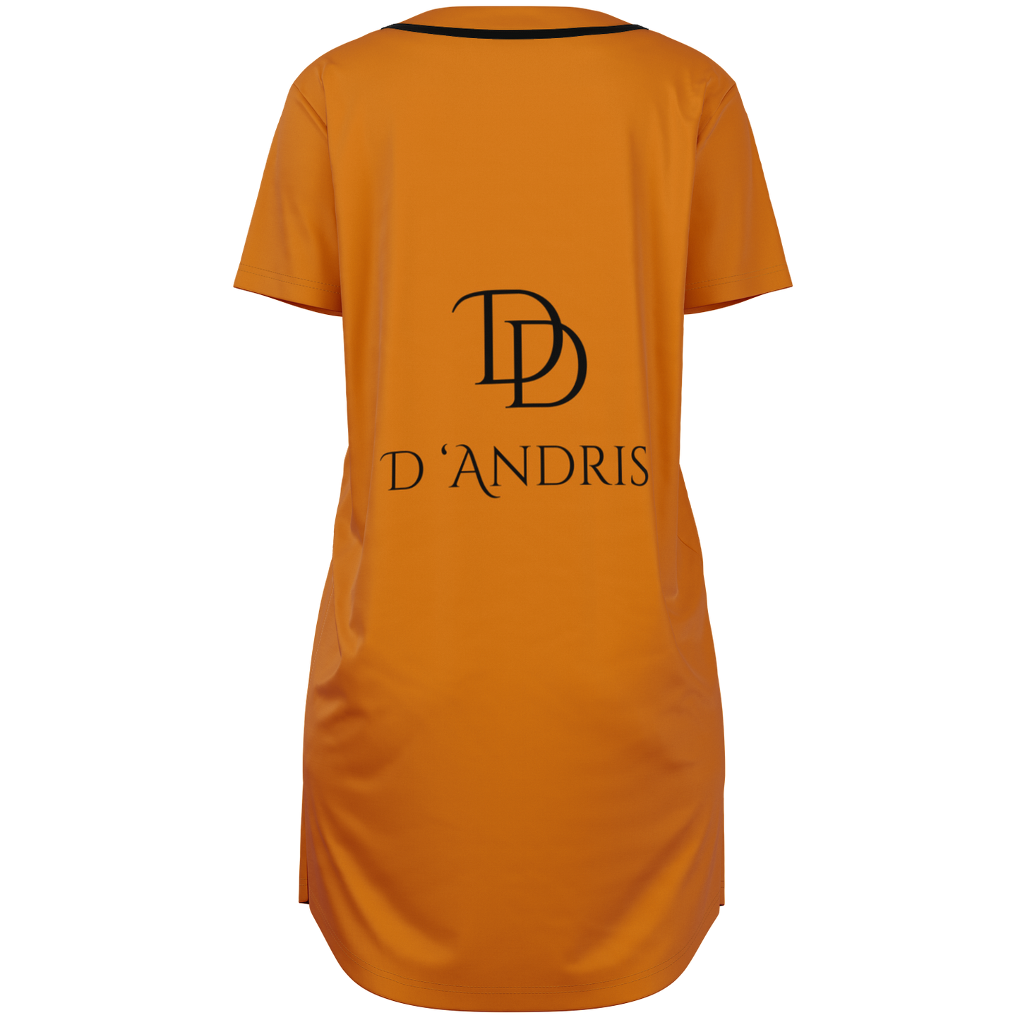Orange Baseball Jersey Dress