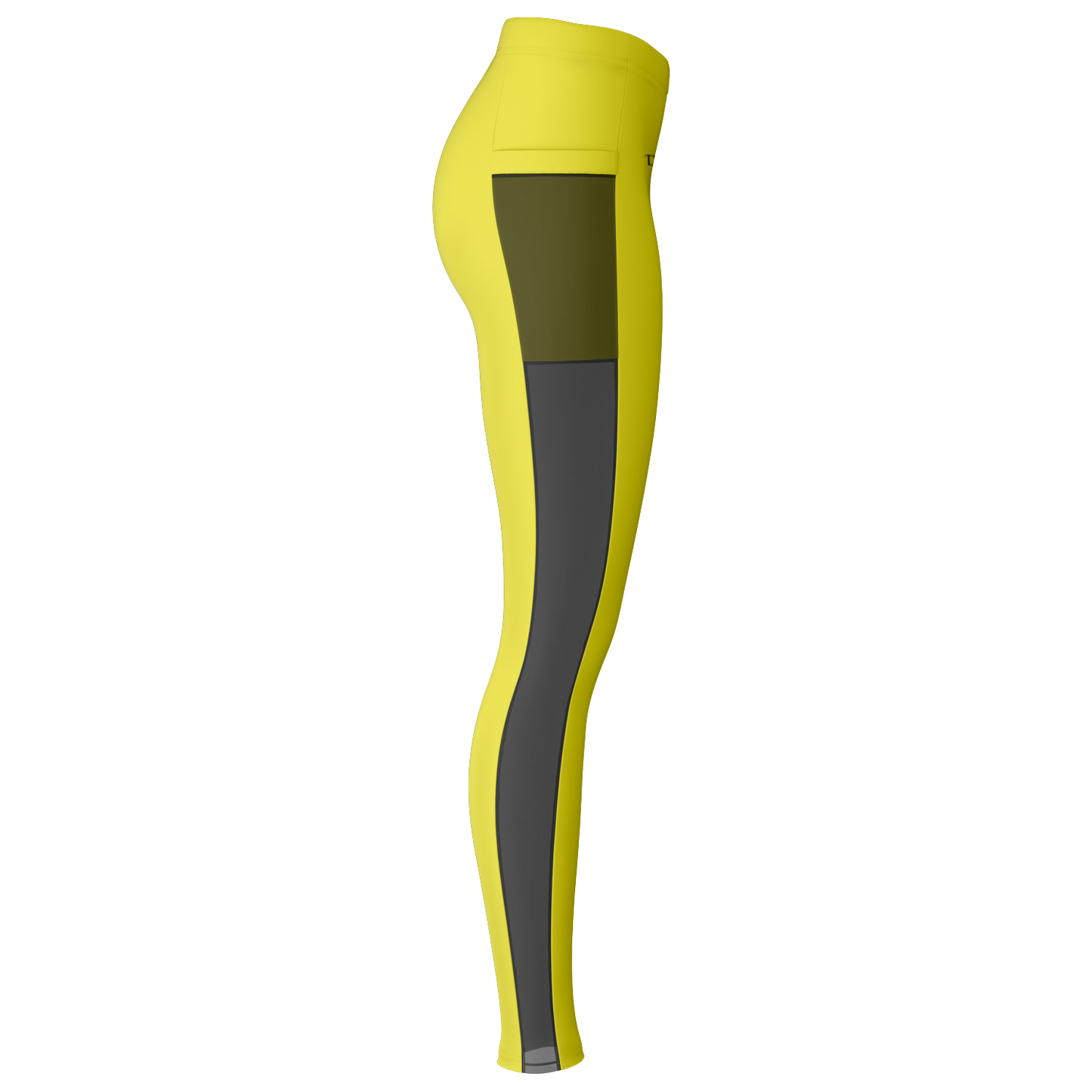 Yellow Mesh Pocket Legging