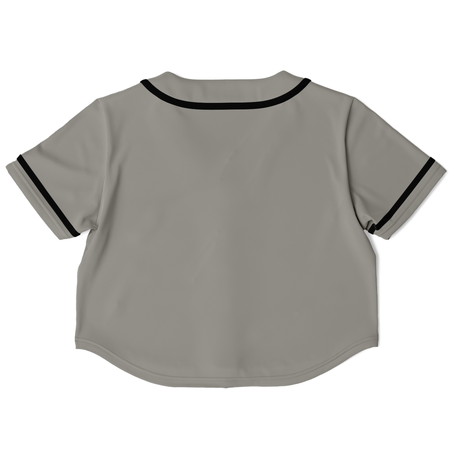 Gray Cropped Baseball Jersey