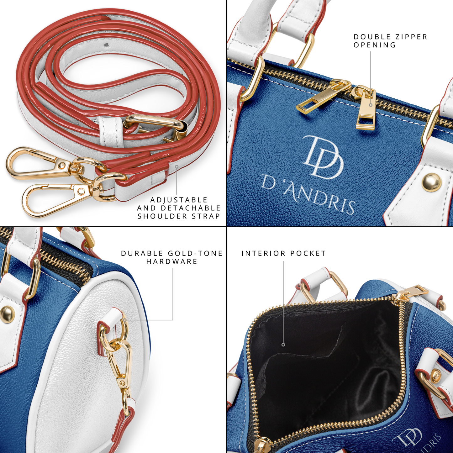 Blue Cross-body Handbag
