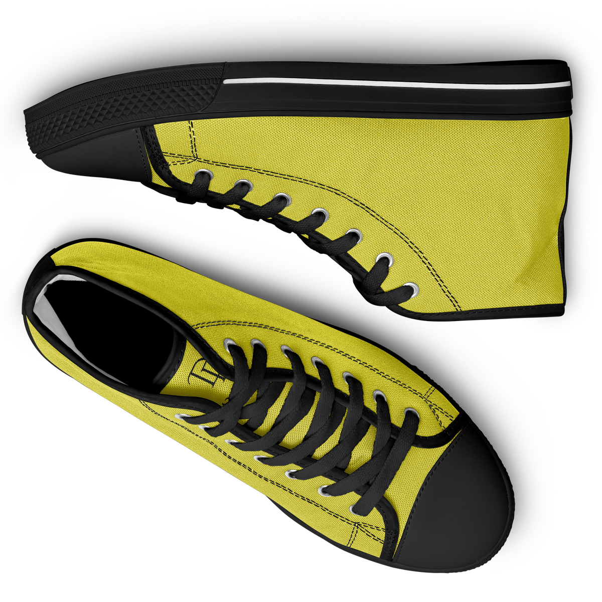 Yellow High Top Shoes