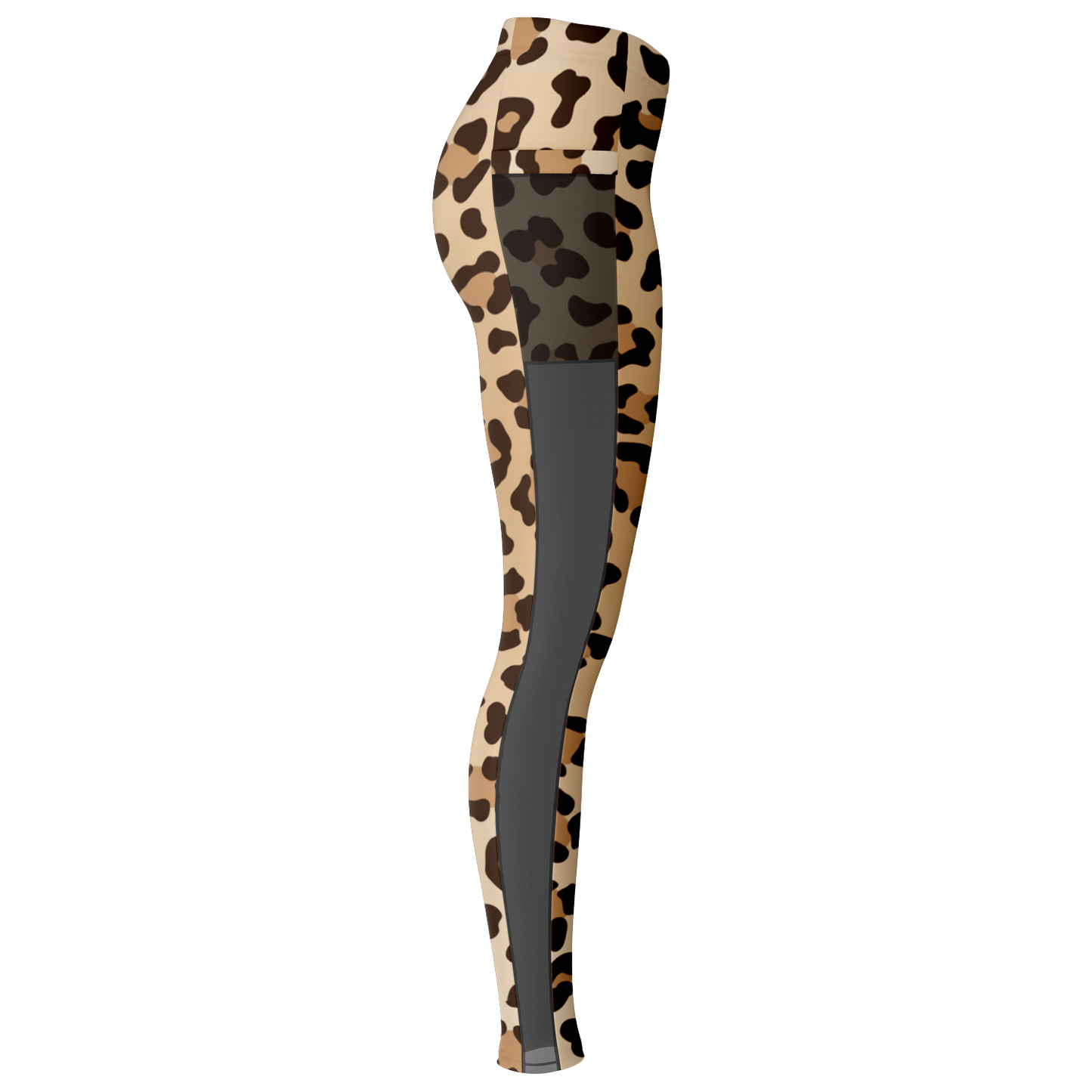 Leopard Mesh Pocket Legging