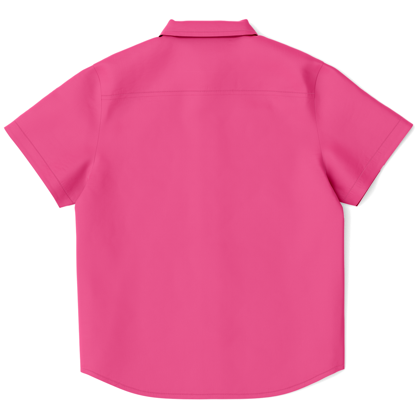 Pink Kids/Youth Short Sleeve Button Down Shirt