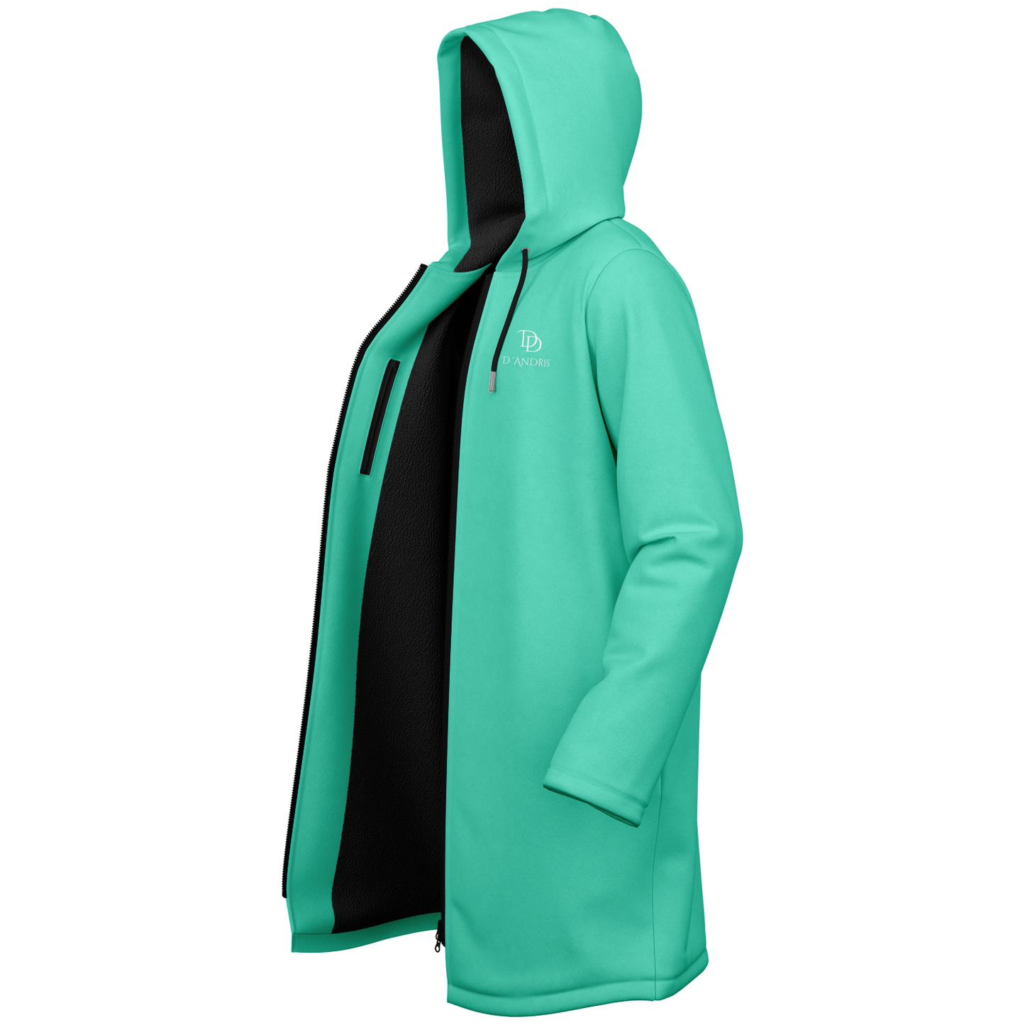 Mint Zipper Cloak