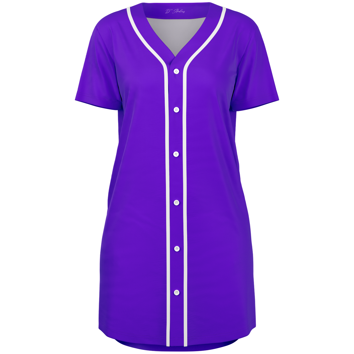 Purple Baseball Jersey Dress