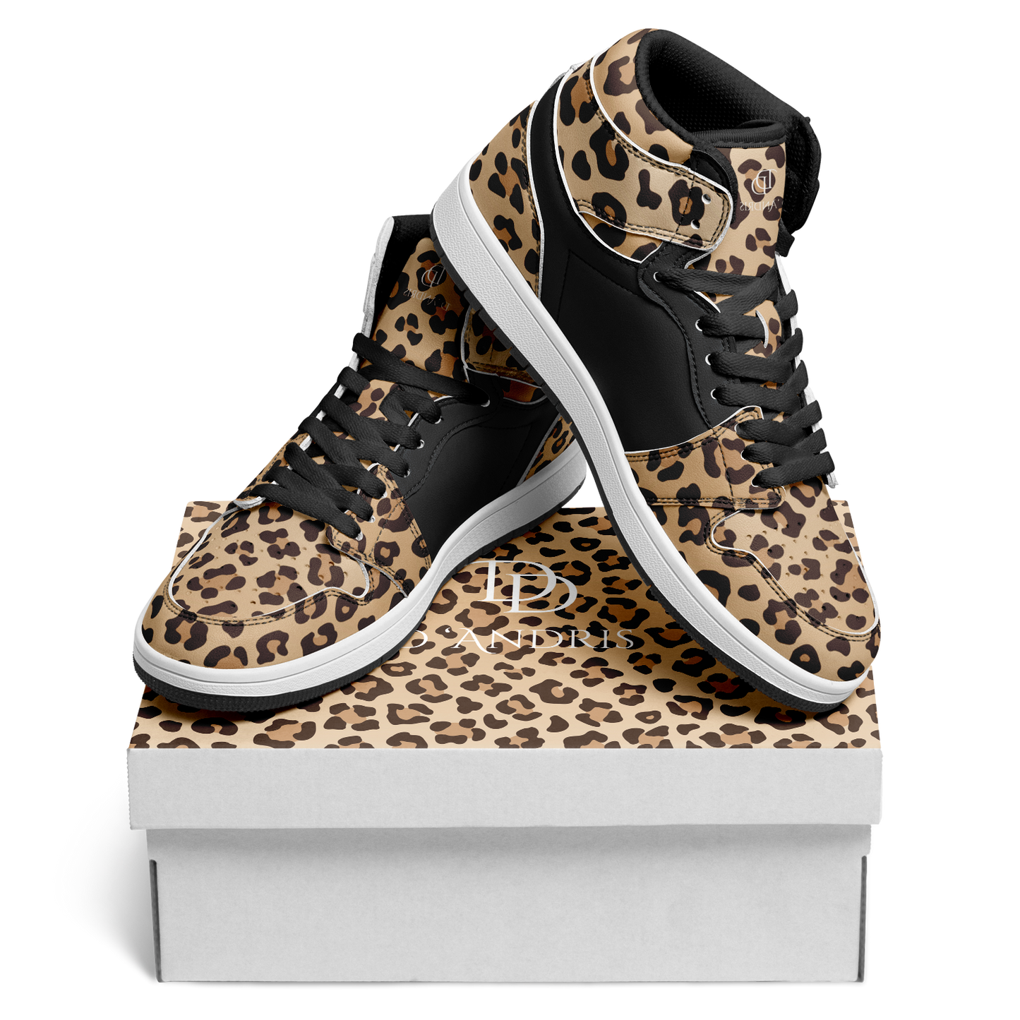 Leopard High Top Shoes