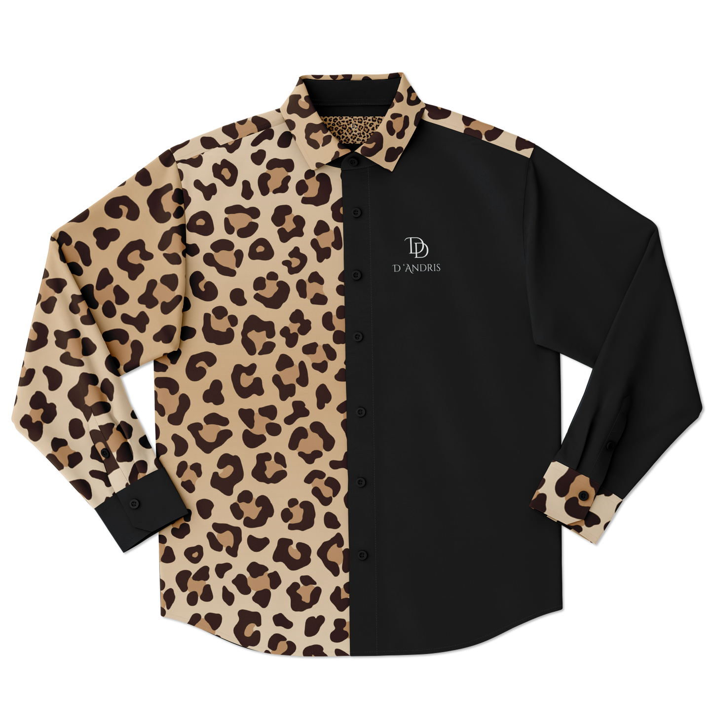 Leopard Long Sleeve Button Down Shirt