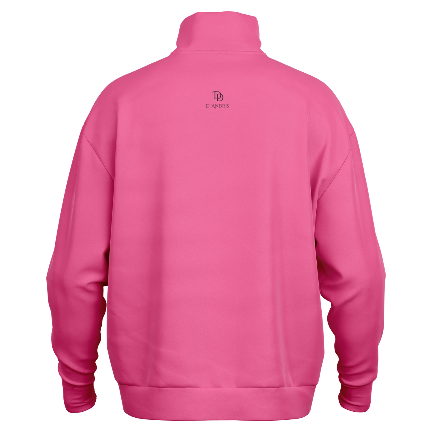 Pink Heavyweight Over-sized Quarter Zip Sweatshirt
