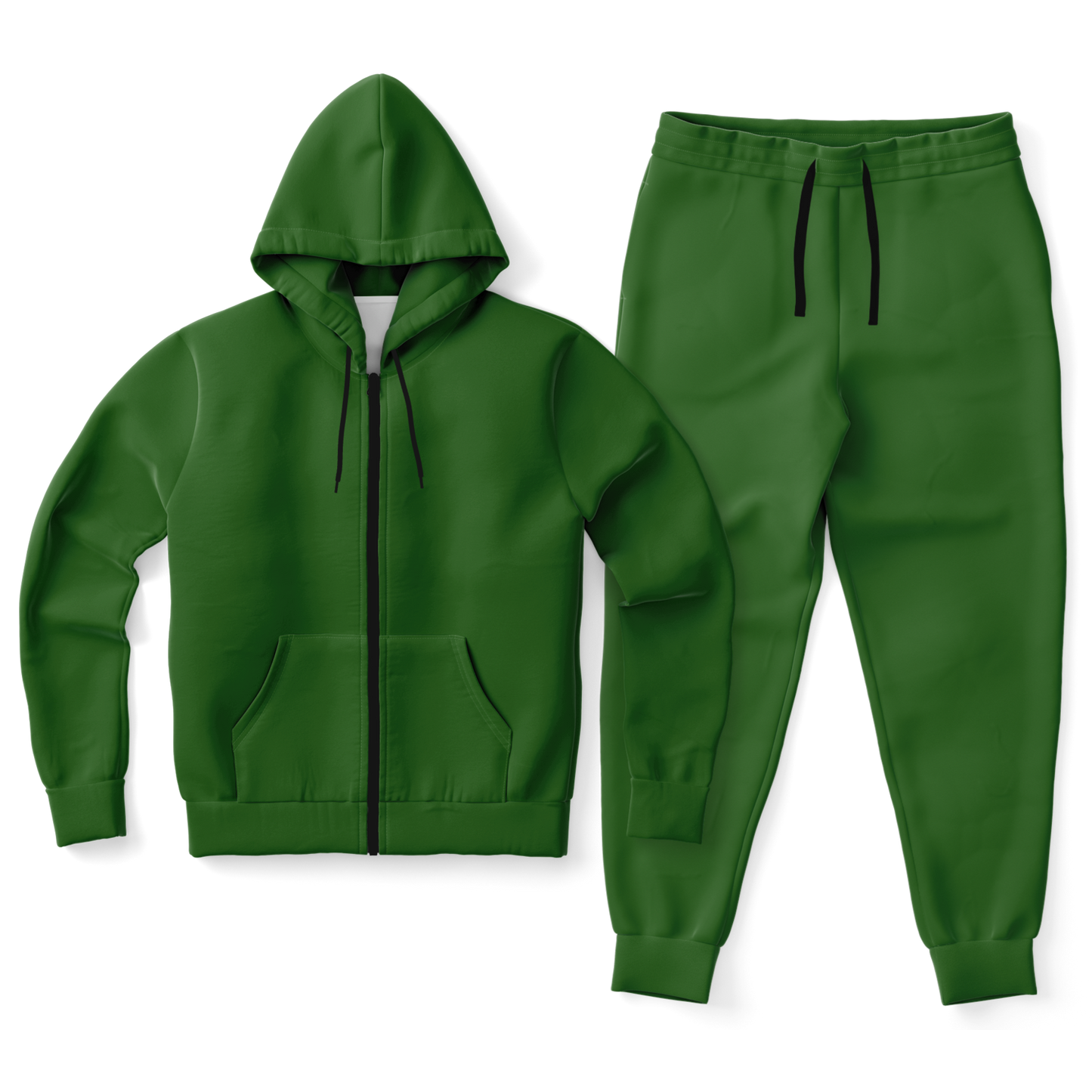 Green Zip-Up Hoodie & Jogger