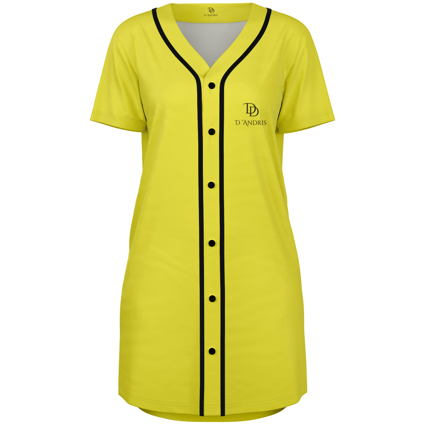 Yellow Baseball Jersey Dress