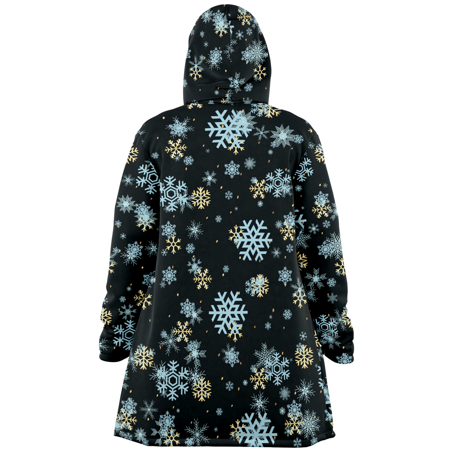 Black Snowfall Christmas Cloak