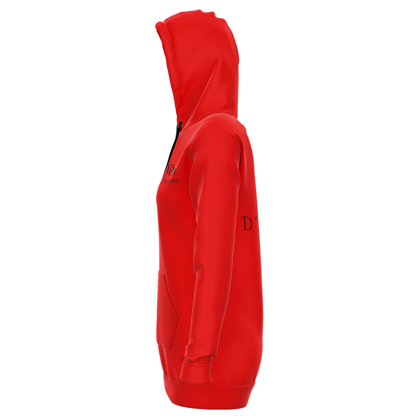 Red Longline Hoodie