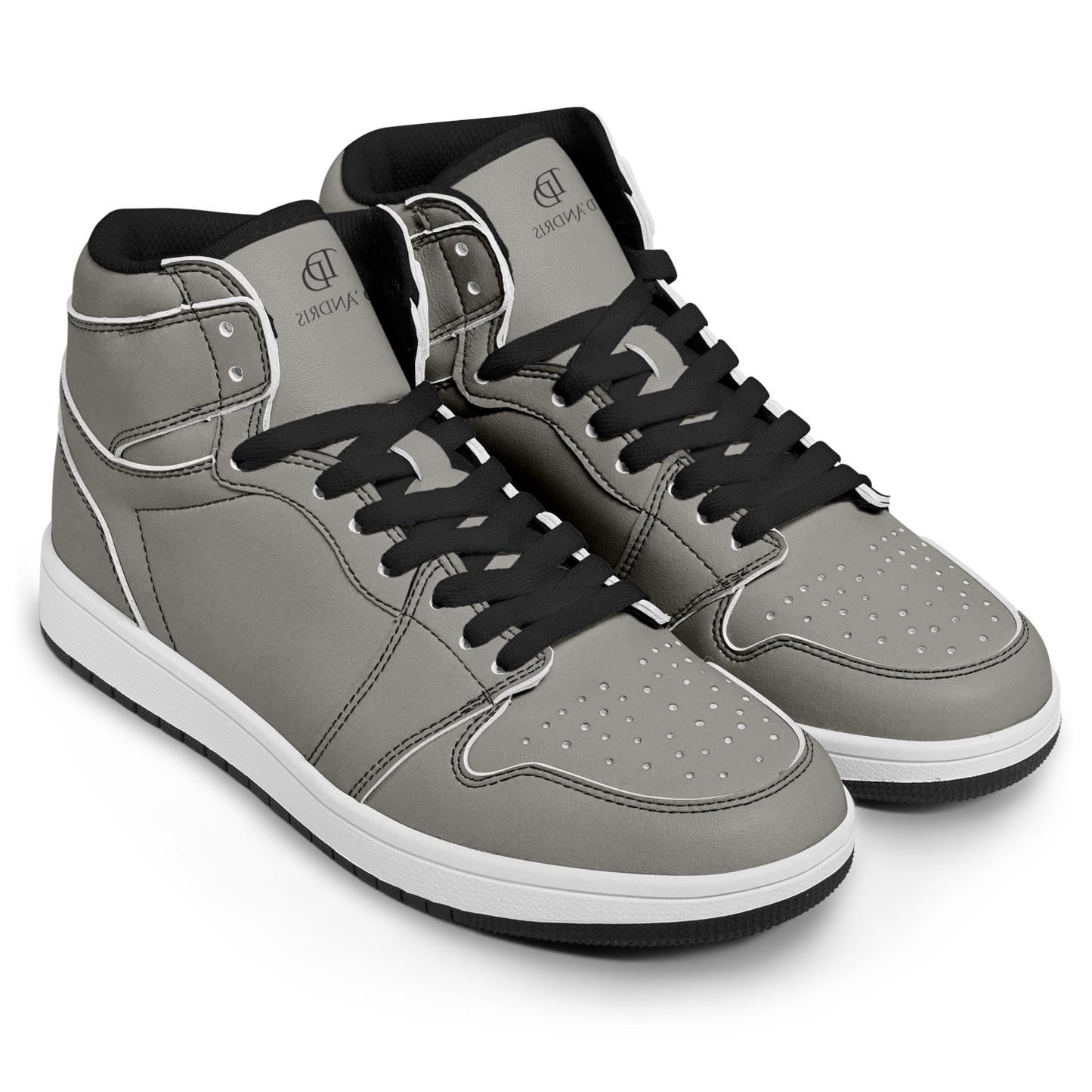 Gray High Top Shoes