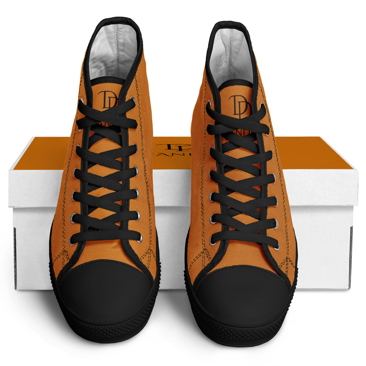 Orange High Top Shoes