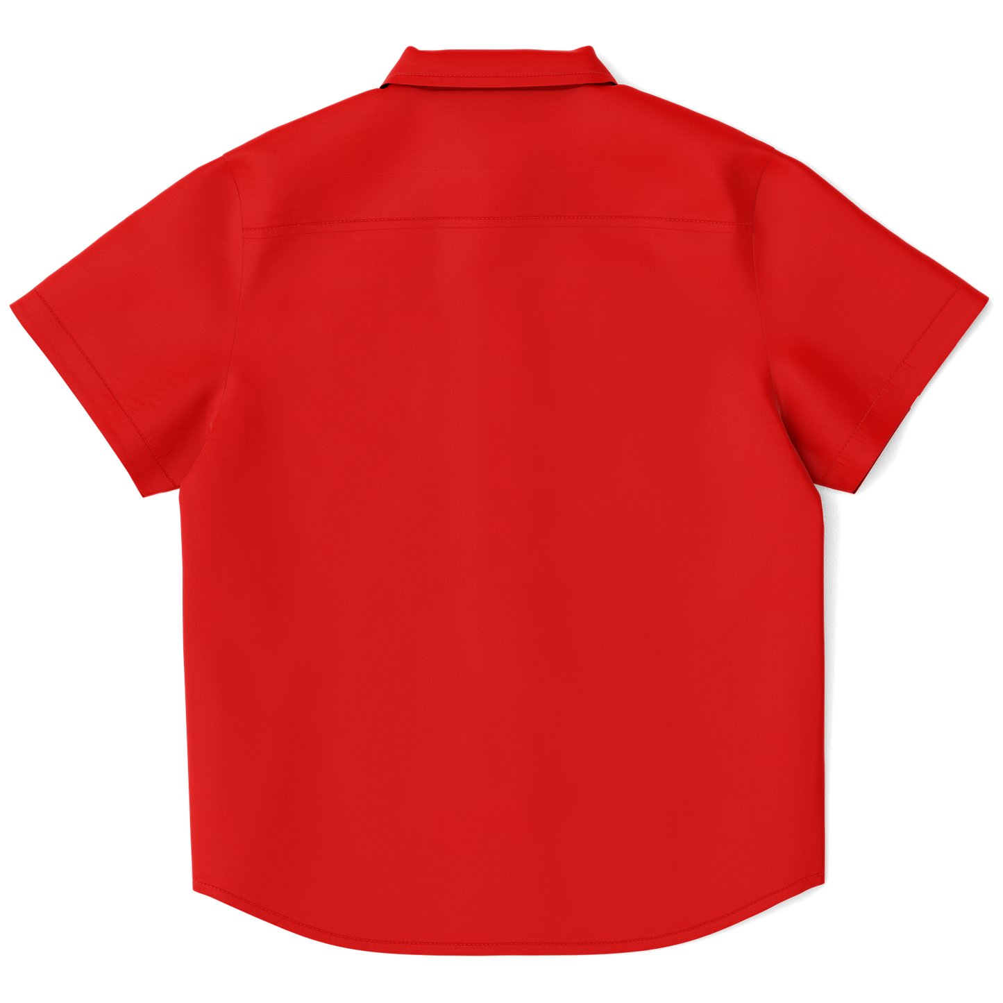 Red Kids/Youth Short Sleeve Button Down Shirt