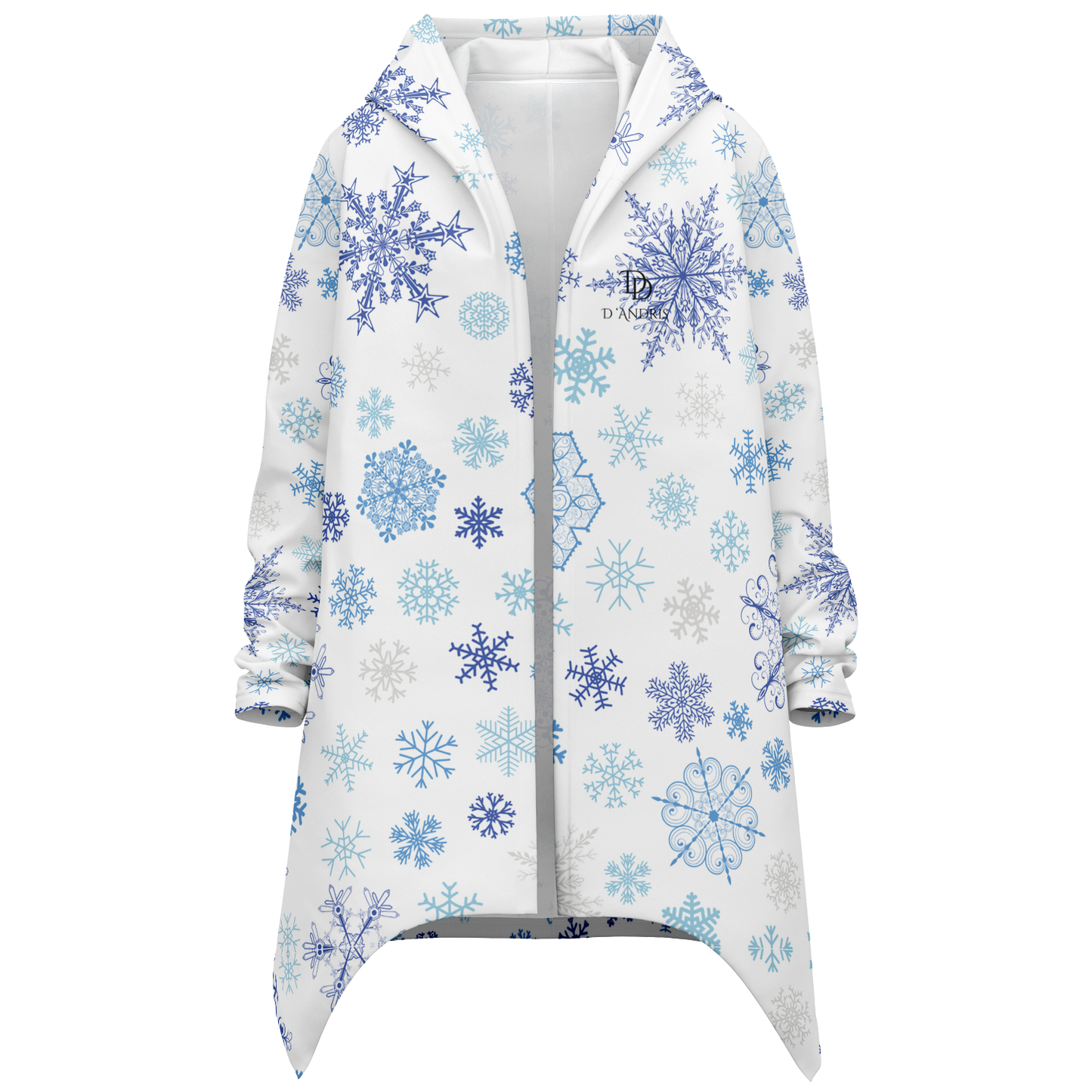 White Snowfall Christmas Heavyweight Elongated Cloak