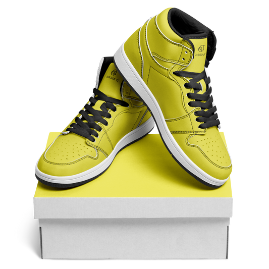 yellow High Top Shoes
