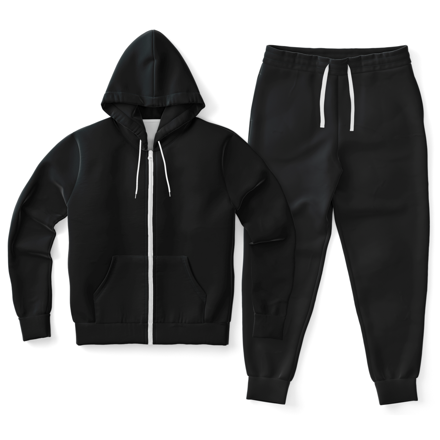 Black Zip-Up Hoodie & Jogger