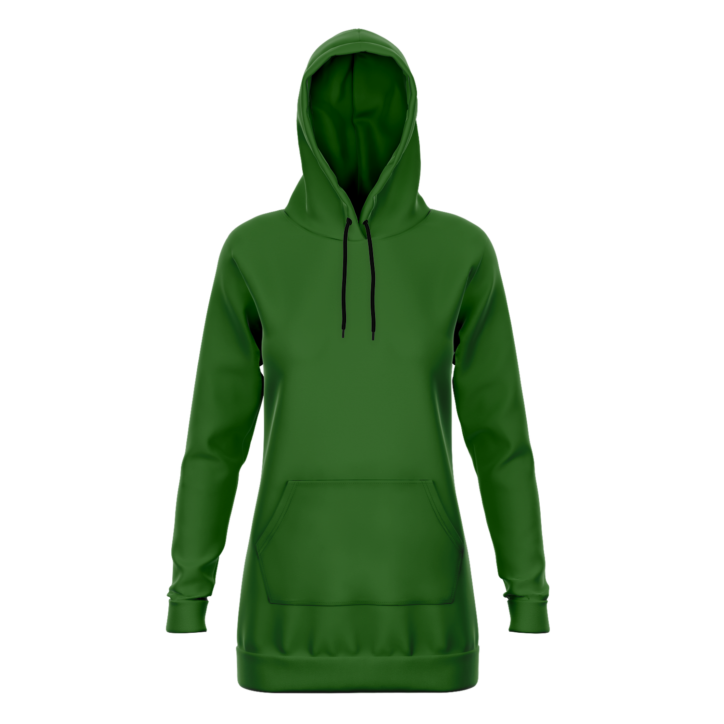 Green Longline Hoodie