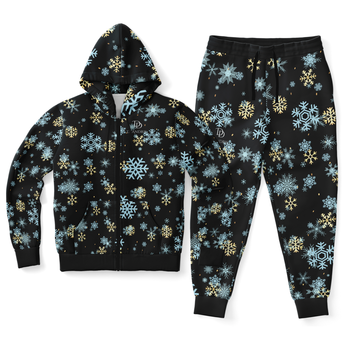 Black Snowfall Christmas Ziphoodie & Jogger