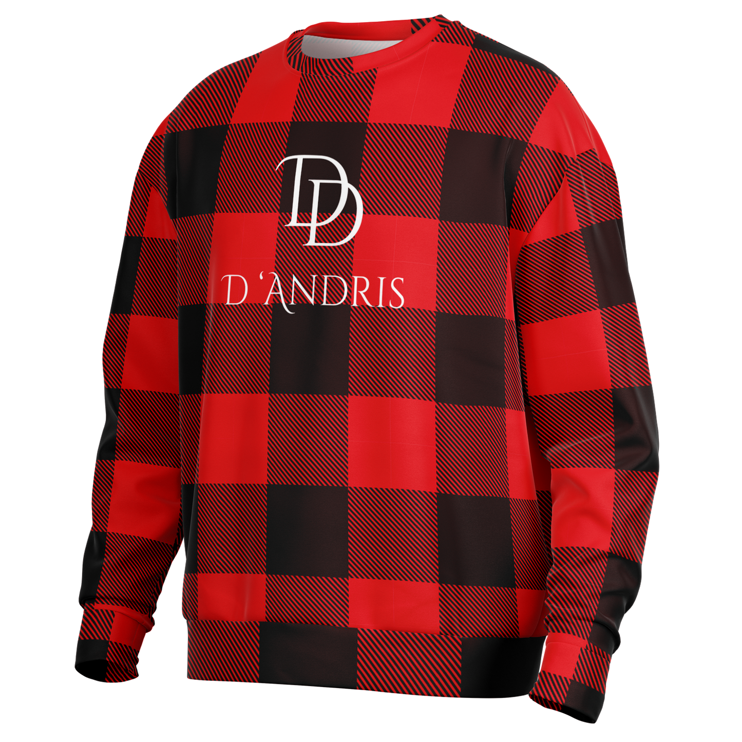 Plaid Heavyweight Over-sized Sweatshirt